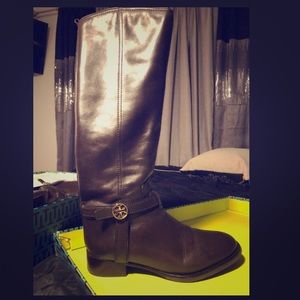 Tory Burch Brown Winter Riding Boots